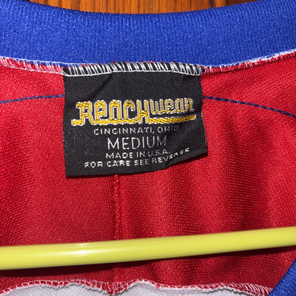 VINTAGE CHOCK FULL O'NUTS Coffee USA Hockey Team 1984 PROMO JERSEY SIZE MEDIUM - Picture 3 of 4